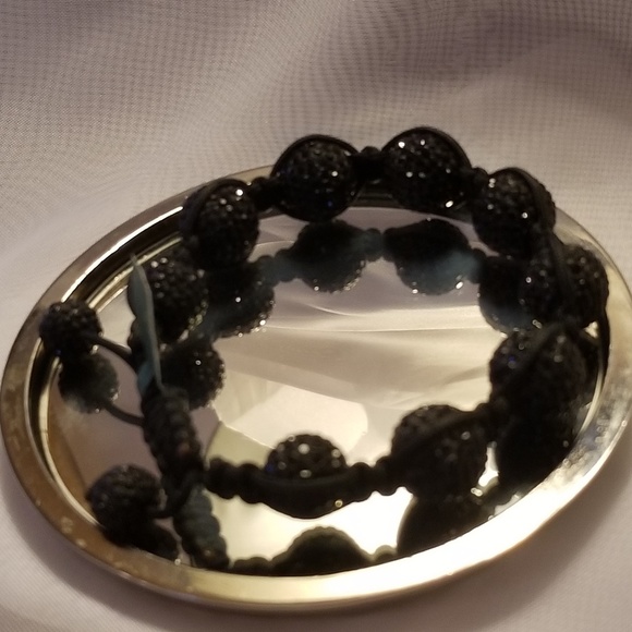 5 for $25 Bundle ~ Black Knotted Beaded Bracelet - Picture 2 of 3